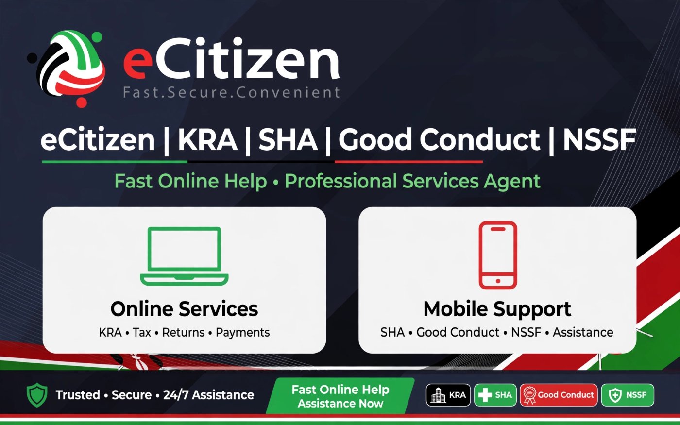 eCitizen account assistance