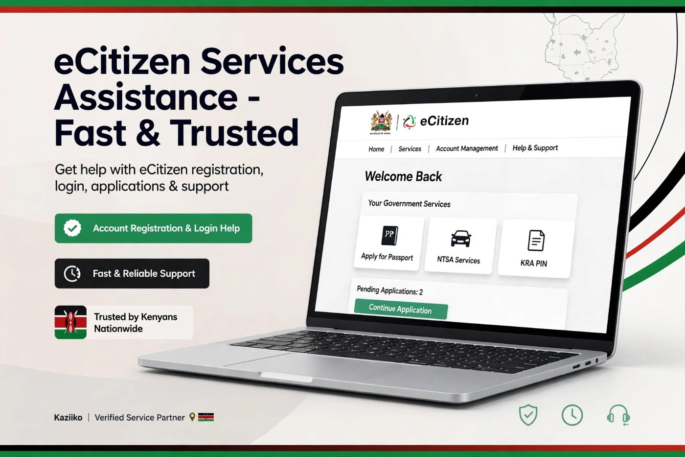 eCitizen account assistance