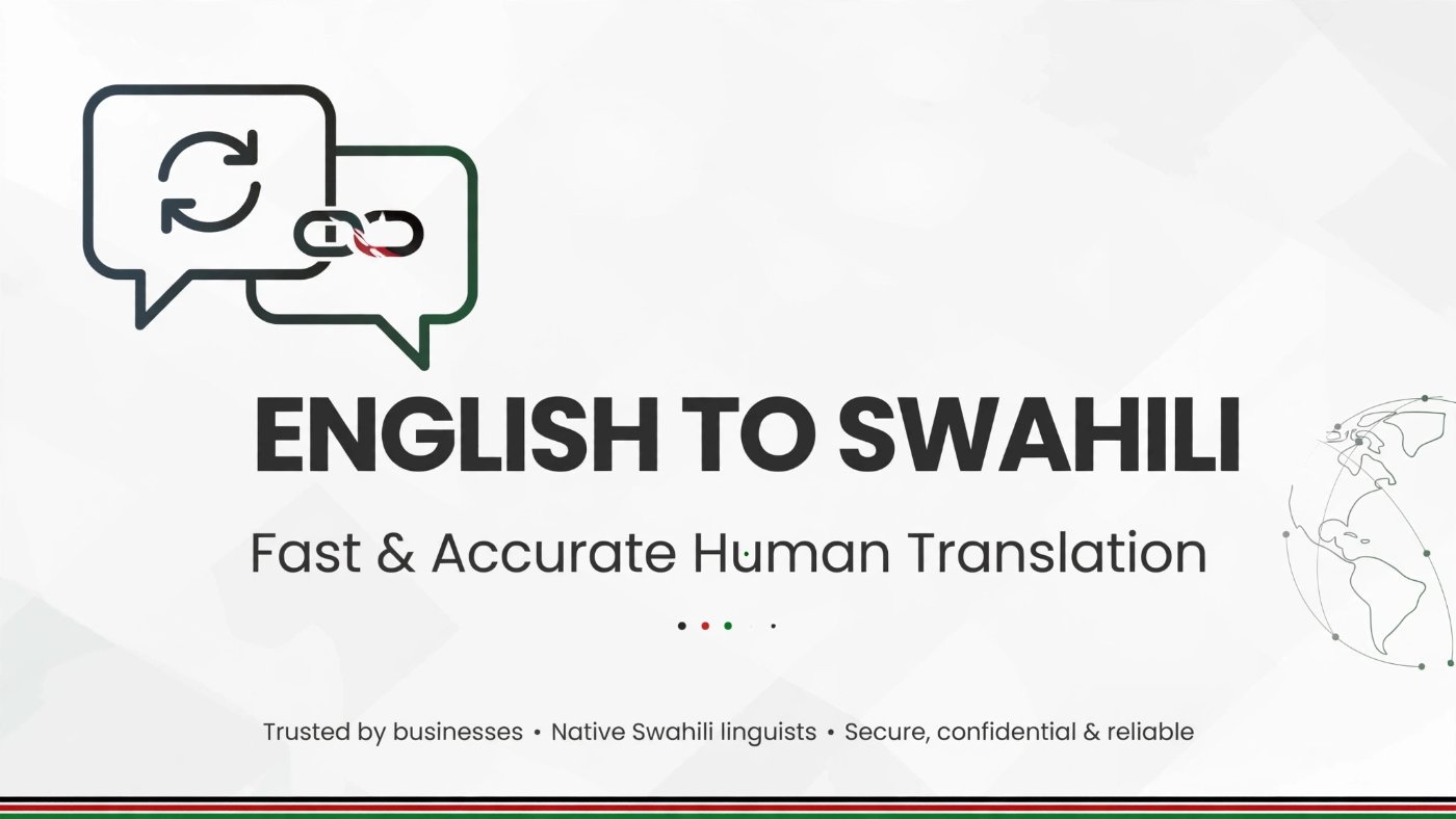 I will translate English to Swahili, Swahili to English and Sheng accurately in 2 hours