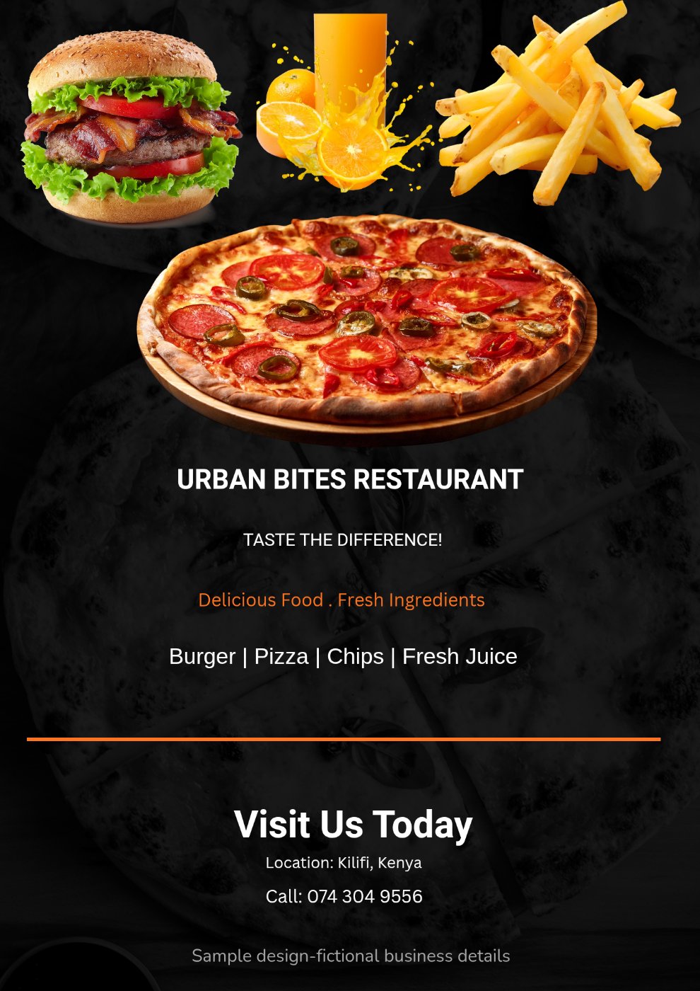 Professional Restaurant Posters and Flyers 