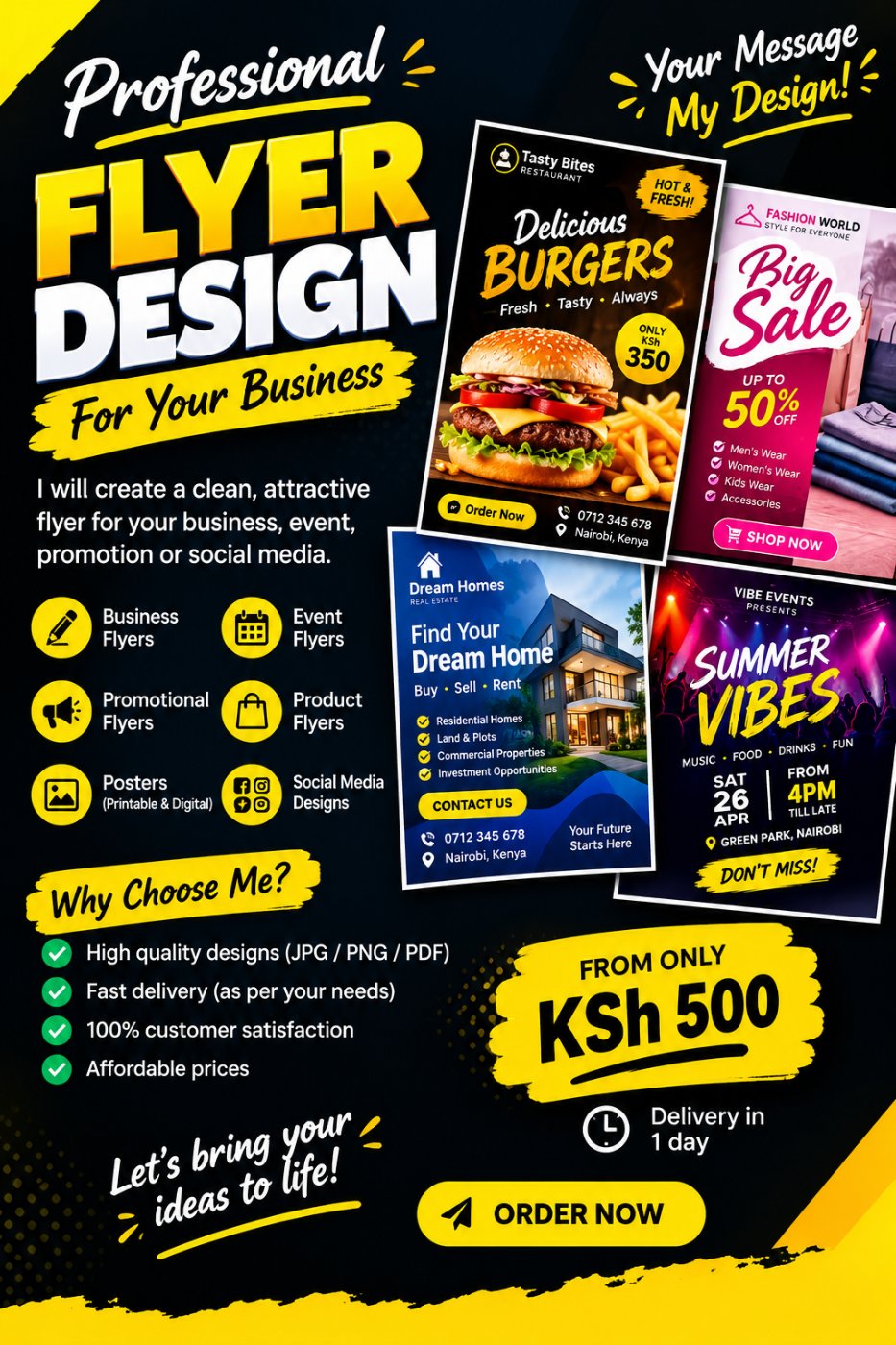 Professional flyer design for your business 