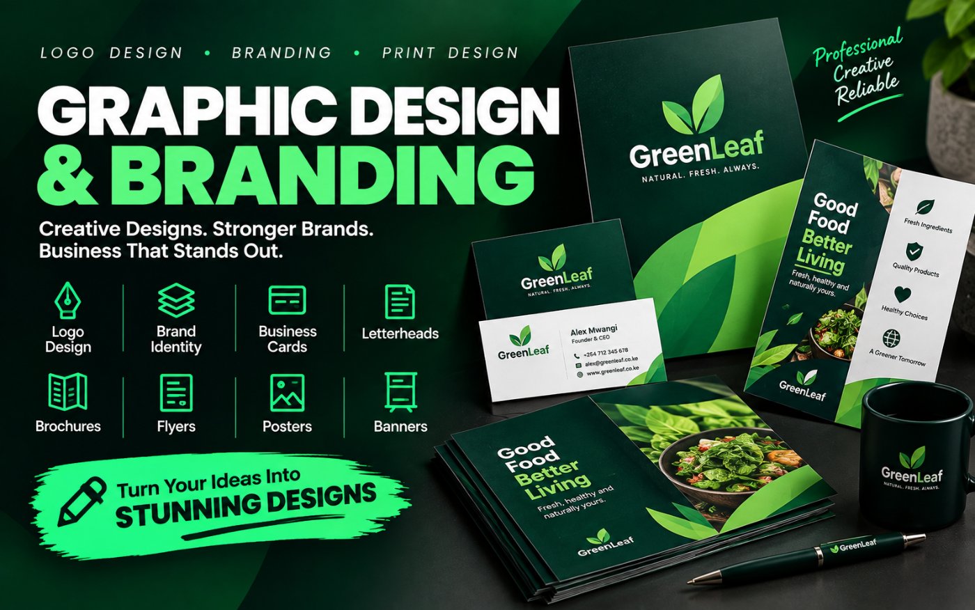 Professional Business Branding & Marketing Materials