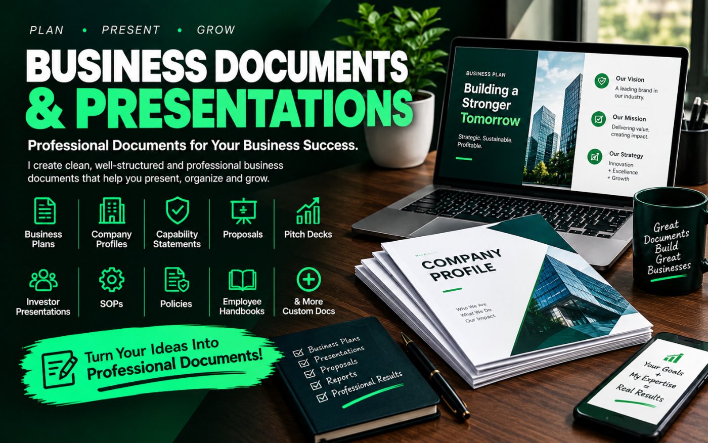 Professional Company Profiles & Business Proposals