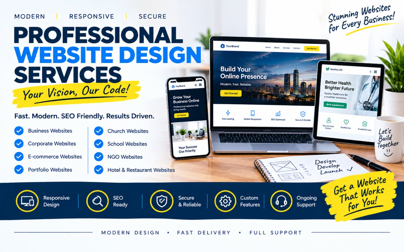 Modern One-Page Business Landing Page