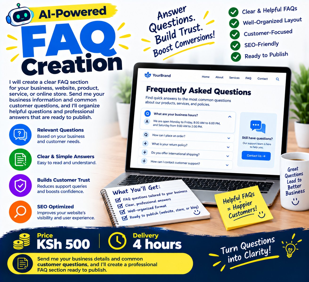 AI-Powered FAQ Creation