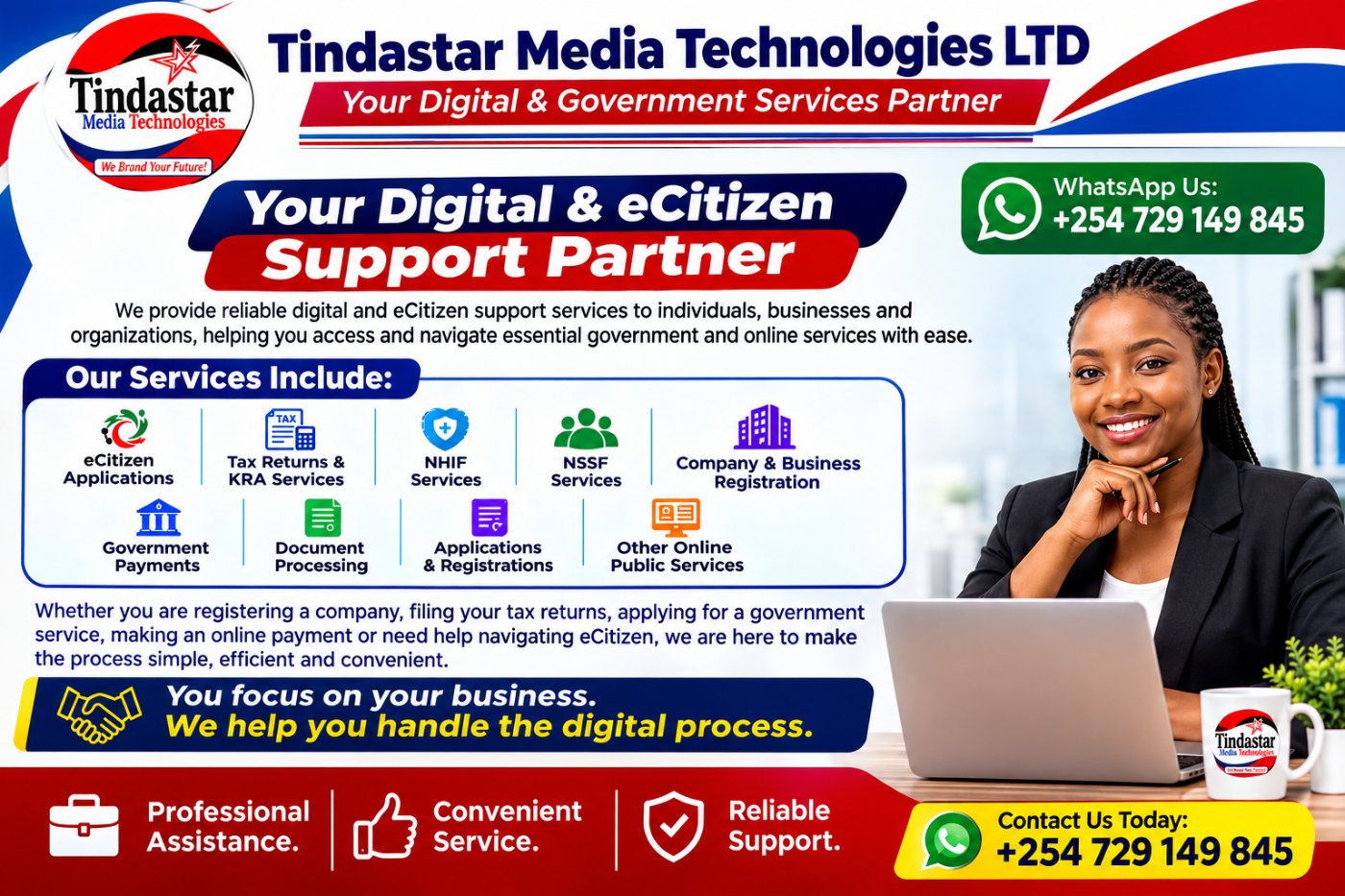 eCitizen Government Services Assistance, and Professional Graphic Design & Branding Services
